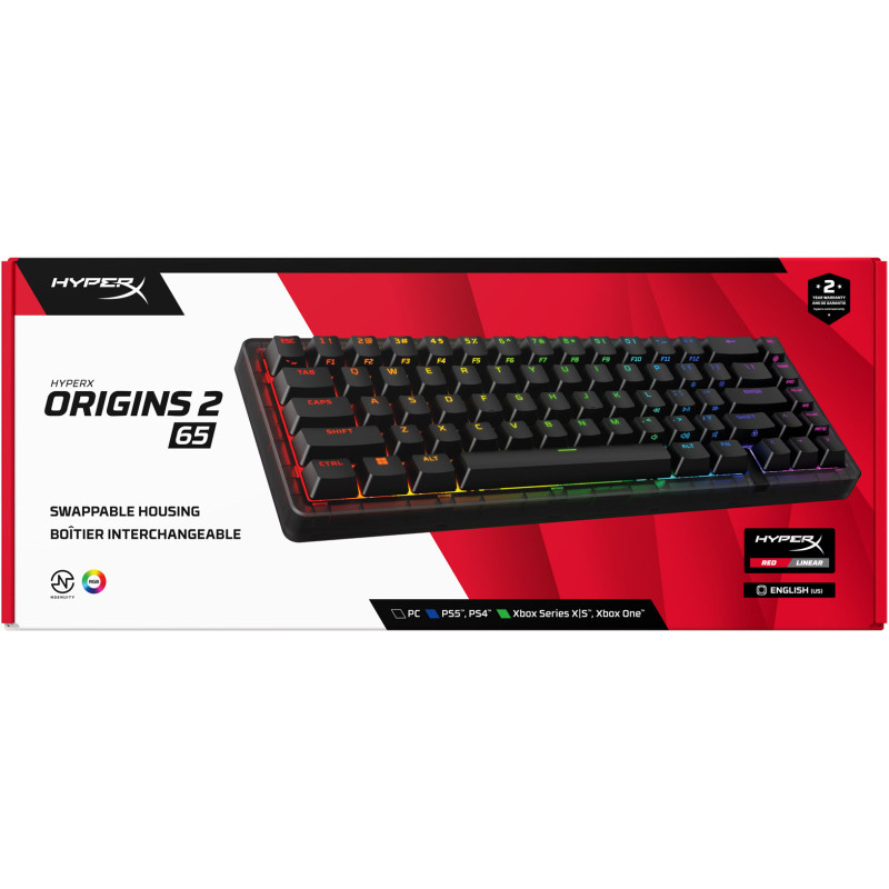Клавіатура HyperX Origins 2 65 HX Red USB Black (B4QS3AA)
