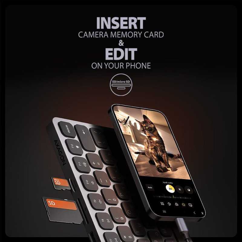 Клавіатура AXAGON HMC-KB-CRL