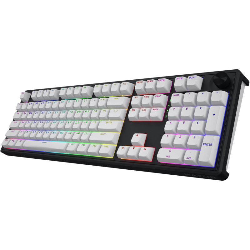 Клавіатура HATOR Skyfall 100 Wireless Black-White (HTK3100UA)