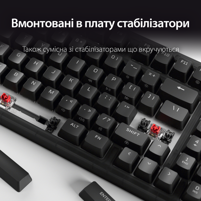 Клавіатура HyperX Origins 2 1800 HX Red USB Black (B4QS4AA)