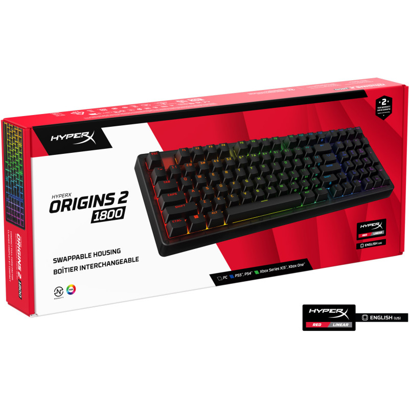 Клавіатура HyperX Origins 2 1800 HX Red USB Black (B4QS4AA)