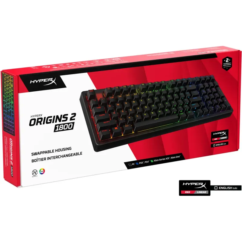 Клавіатура HyperX Origins 2 1800 HX Red USB Black (B4QS4AA)