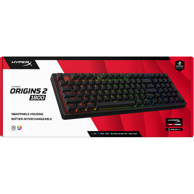 Клавіатура HyperX Origins 2 1800 HX Red USB Black (B4QS4AA)