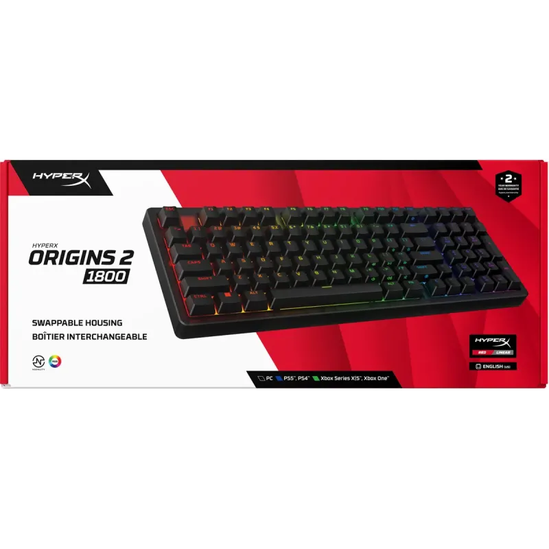 Клавіатура HyperX Origins 2 1800 HX Red USB Black (B4QS4AA)