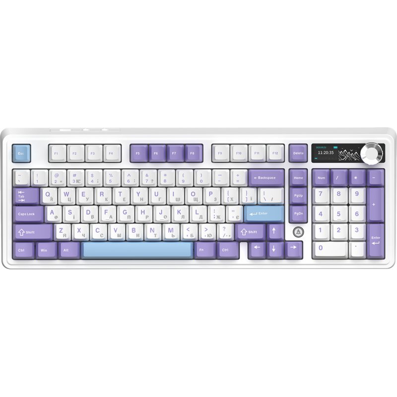 Клавиатура Ajazz AK980 V2 Gift Switch V2 Purple White Blue (AK980-V2-G-PWB)