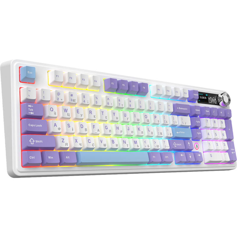 Клавиатура Ajazz AK980 V2 Gift Switch V2 Purple White Blue (AK980-V2-G-PWB)