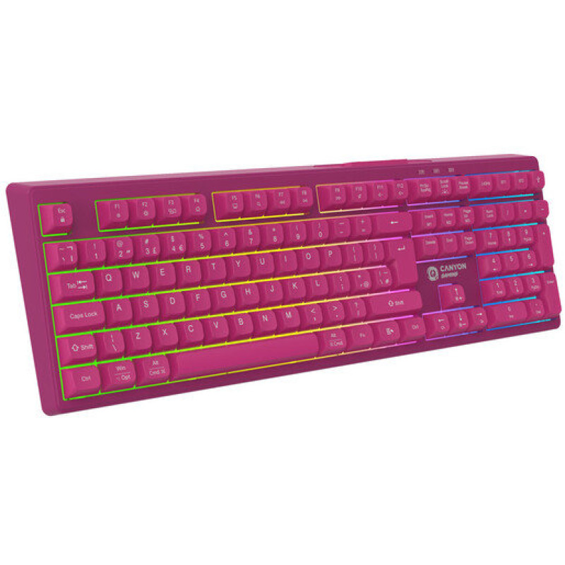Клавиатура Canyon Fortnax GKW-2 Pink (CND-SKBW2)