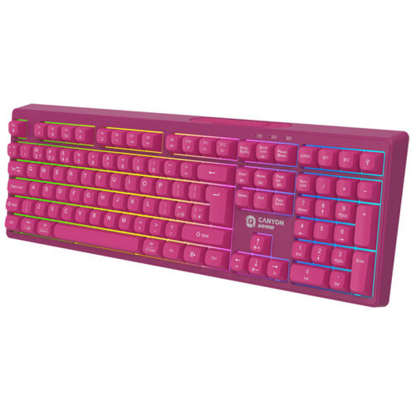 Клавиатура Canyon Fortnax GKW-2 Pink (CND-SKBW2)
