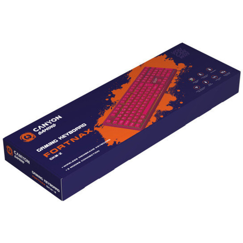 Клавиатура Canyon Fortnax GKW-2 Pink (CND-SKBW2)