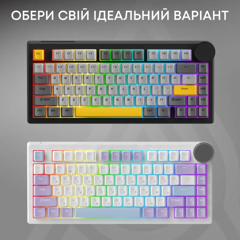 Клавиатура Ajazz AK820 V2 Coconut Flake Switch (AK820-V2-CF-PWB)