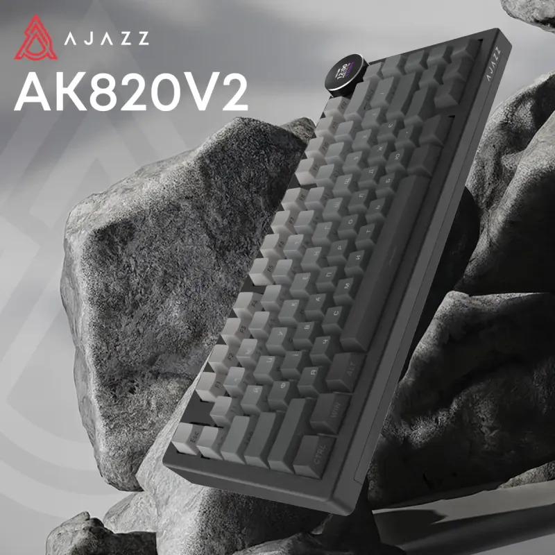 Клавиатура Ajazz AK820 V2 White Peach Switch (AK820-V2-WP-S-BG)