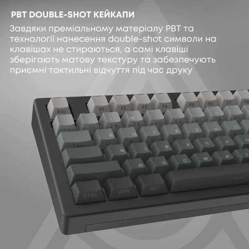 Клавиатура Ajazz AK820 V2 White Peach Switch (AK820-V2-WP-S-BG)