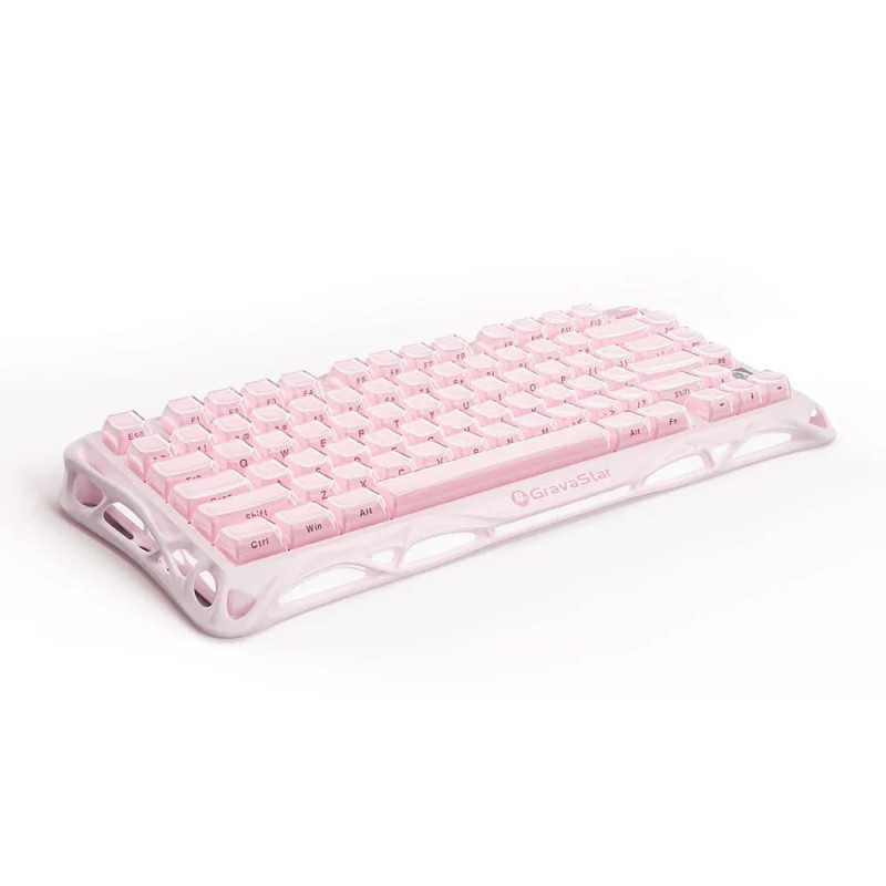 Клавіатура GravaStar Mercury K1 GravaStar x Kailh Cheery Pink, EN, BT/WL/USB, Sakura Pink (GS_K1_P_PNK)
