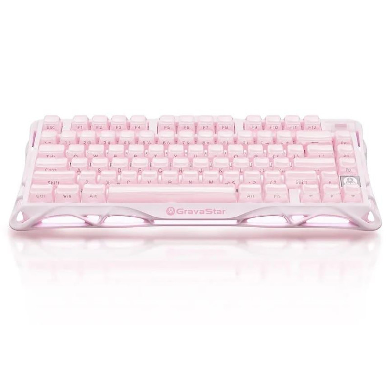 Клавіатура GravaStar Mercury K1 GravaStar x Kailh Cheery Pink, EN, BT/WL/USB, Sakura Pink (GS_K1_P_PNK)