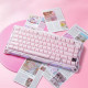 Клавіатура GravaStar Mercury K1 GravaStar x Kailh Cheery Pink, EN, BT/WL/USB, Sakura Pink (GS_K1_P_PNK)