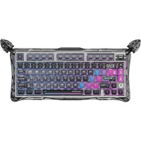 Клавіатура GravaStar Mercury K1 Pro Kailh Speedy Mint BT/WL/USB Cyberpunk (GSK1PRO_CBLK)