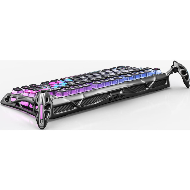Клавиатура GravaStar Mercury K1 Pro Kailh Speedy Mint BT/WL/USB Cyberpunk (GSK1PRO_CBLK)