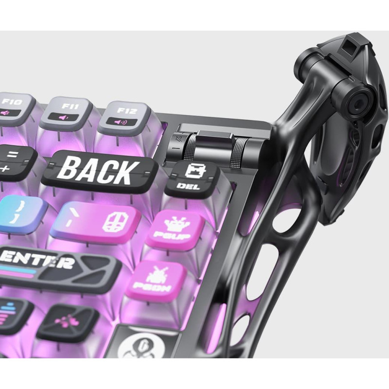 Клавиатура GravaStar Mercury K1 Pro Kailh Speedy Mint BT/WL/USB Cyberpunk (GSK1PRO_CBLK)