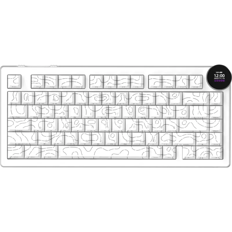 Клавиатура Ajazz AK820 V2 White Peach Switch (AK820-V2-WP-S-W)