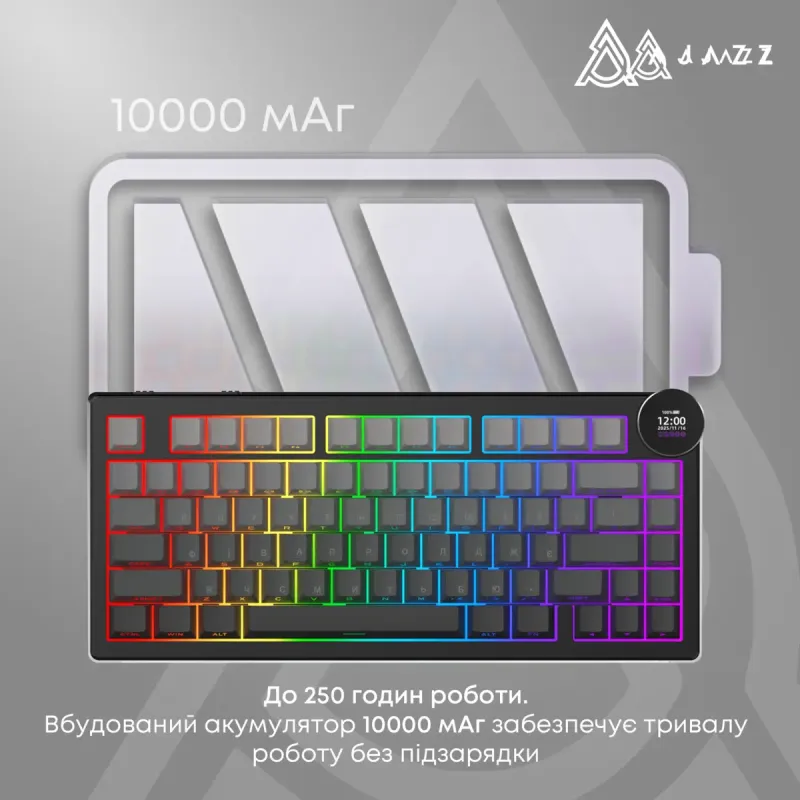 Клавиатура Ajazz AK820 V2 White Peach Switch (AK820-V2-WP-S-W)