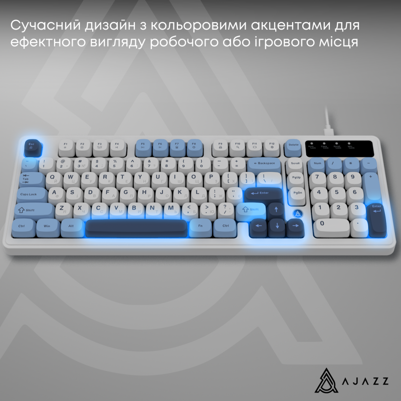 Клавіатура Ajazz AF98 Glacier Blue (AF98-GB)