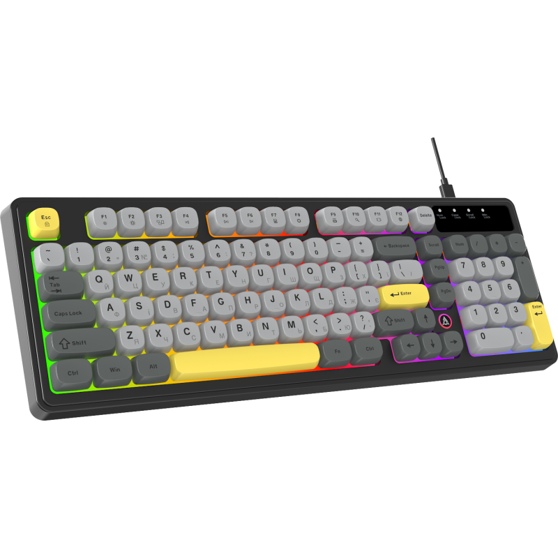 Клавіатура Ajazz AF98 Black Gray Yellow (AF98-BGY)
