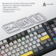 Клавиатура Ajazz AK980 RGB Clear Sky Switches Wireless With Screen (AK980-CS-BGY)