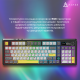Клавиатура Ajazz AK980 RGB Clear Sky Switches Wireless With Screen (AK980-CS-BGY)