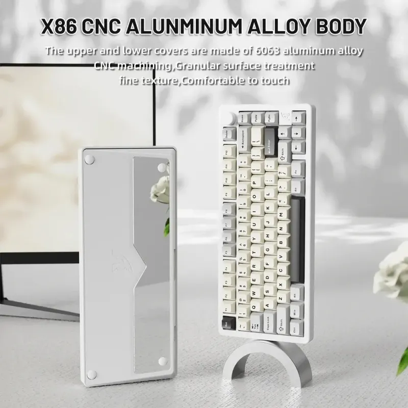 Клавиатура ATTACK SHARK X86 Starry White (X86SW_AS)