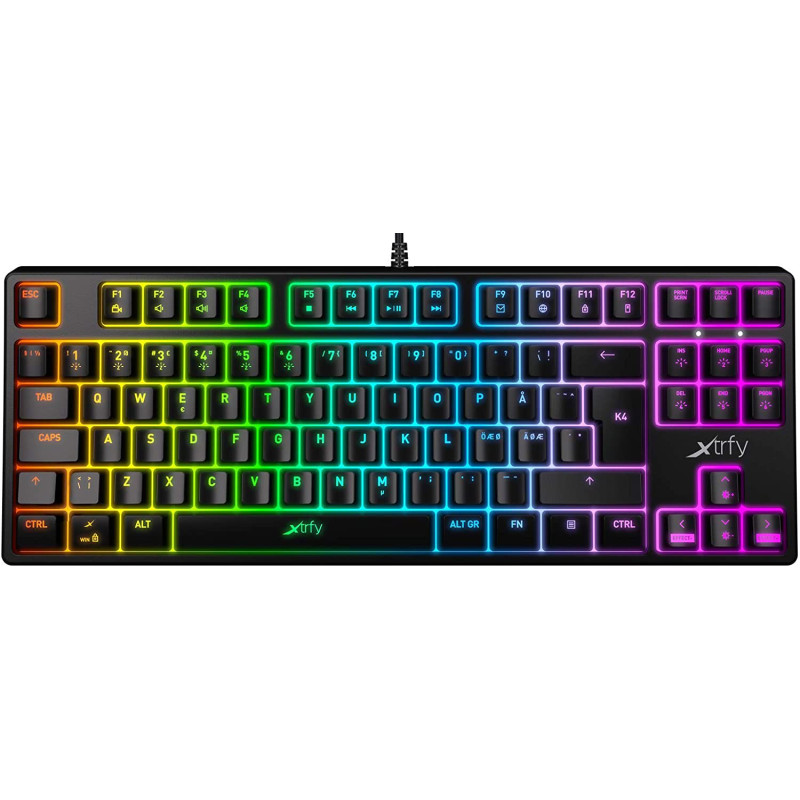 Xtrfy K4 TKL RGB Kailh Red USB Black UKR RUS (XG-K4-RGB-TKL-R-UKR)