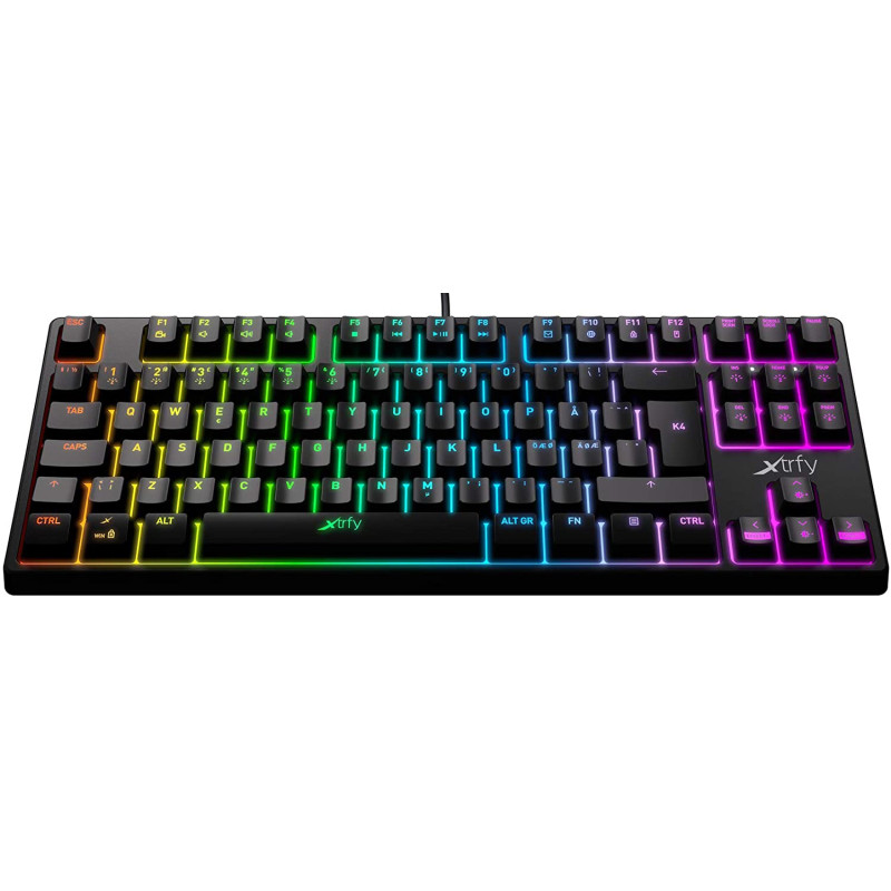 Xtrfy K4 TKL RGB Kailh Red USB Black UKR RUS (XG-K4-RGB-TKL-R-UKR)