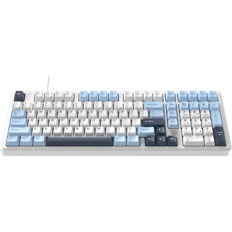 Клавіатура Ajazz AK980 MAX Magnetic switches Blue White Dark Blue (AK980-MAX-M-BWD