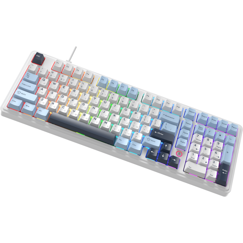 Клавіатура Ajazz AK980 MAX Magnetic switches Blue White Dark Blue (AK980-MAX-M-BWD