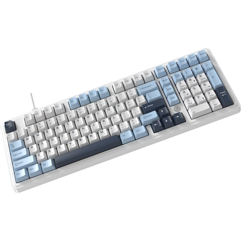 Клавіатура Ajazz AK980 MAX Magnetic switches Blue White Dark Blue (AK980-MAX-M-BWD