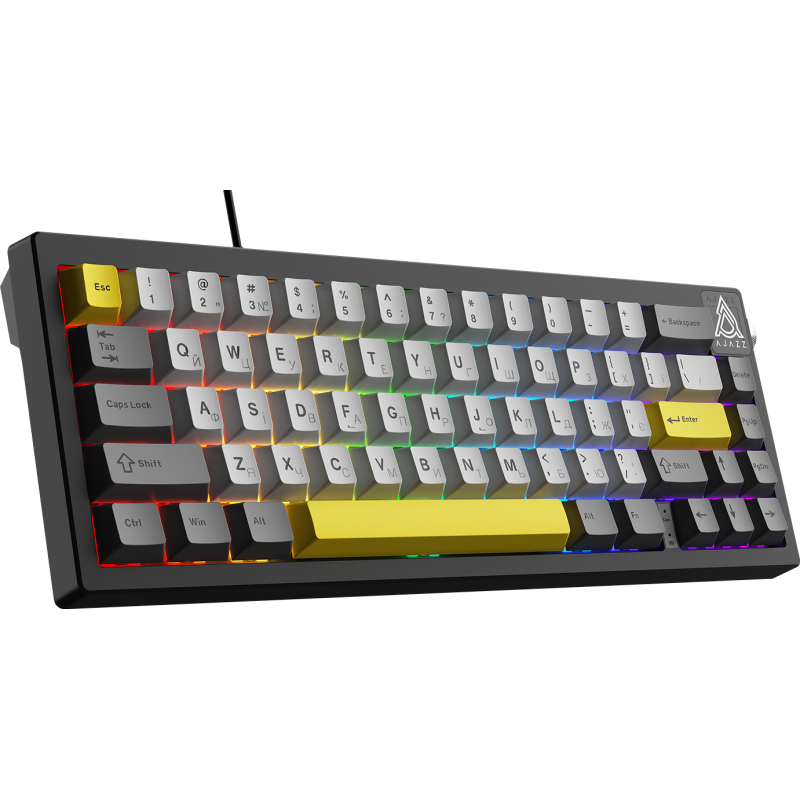 Клавиатура Ajazz AK650 Moon Yellow switches Gray White Yellow (AK650-MY-GWY)