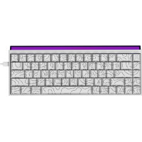 Клавіатура Ajazz NK68 Red switches Side contour White (NK68-RSW)