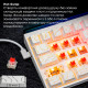 Клавіатура Ajazz NK68 Red switches Side contour White (NK68-RSW)