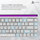 Клавіатура Ajazz NK68 Red switches Side contour White (NK68-RSW)