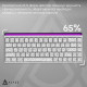 Клавіатура Ajazz NK68 Red switches Side contour White (NK68-RSW)