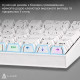 Клавіатура Ajazz NK68 Red switches Side contour White (NK68-RSW)