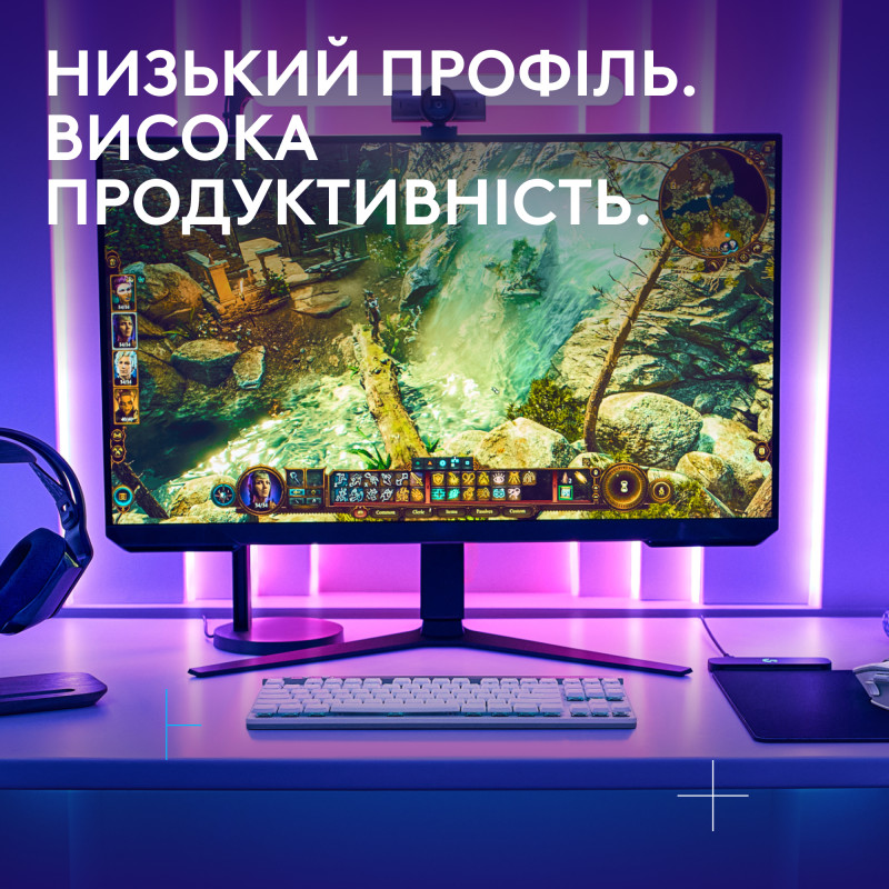 Клавиатура Logitech G515 LIGHTSPEED White (920-012539)