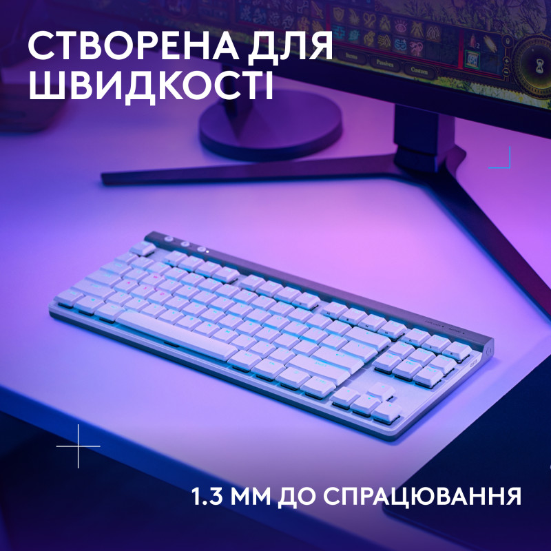 Клавиатура Logitech G515 LIGHTSPEED White (920-012539)
