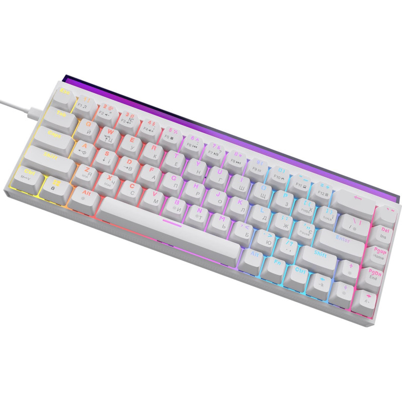 Клавіатура Ajazz NK68 Red switches White (NK68-RW)