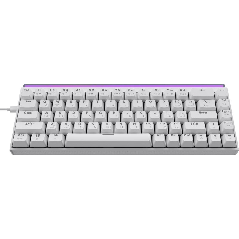 Клавіатура Ajazz NK68 Red switches White (NK68-RW)