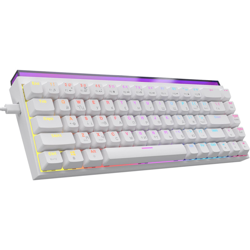 Клавіатура Ajazz NK68 Red switches White (NK68-RW)