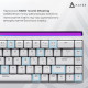Клавіатура Ajazz NK68 Red switches White (NK68-RW)