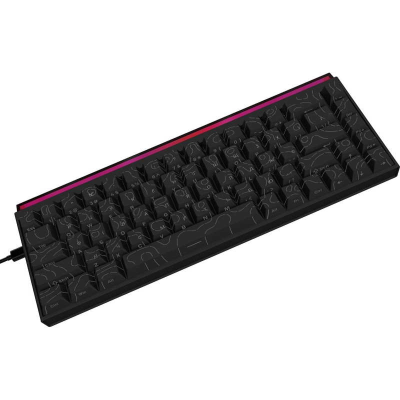 Клавіатура Ajazz NK68 Red switches Side Contour Black (NK68-RSB)