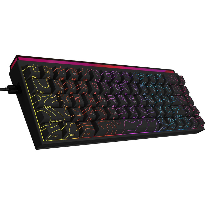 Клавіатура Ajazz NK68 Red switches Side Contour Black (NK68-RSB)