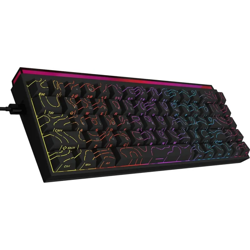 Клавиатура Ajazz NK68 Red switches Side Contour Black (NK68-R-S-B)