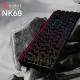 Клавиатура Ajazz NK68 Red switches Side Contour Black (NK68-R-S-B)